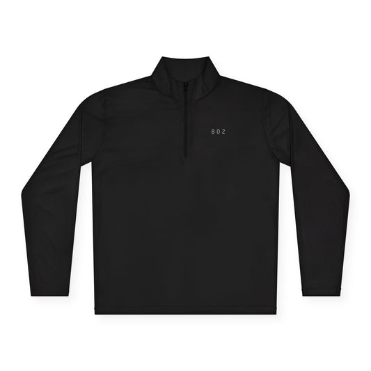 802 Black Quarter-Zip Pullover